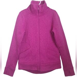 Old Navy Girl's Activewear Zip Up Track Jacket Pink Size M (8).